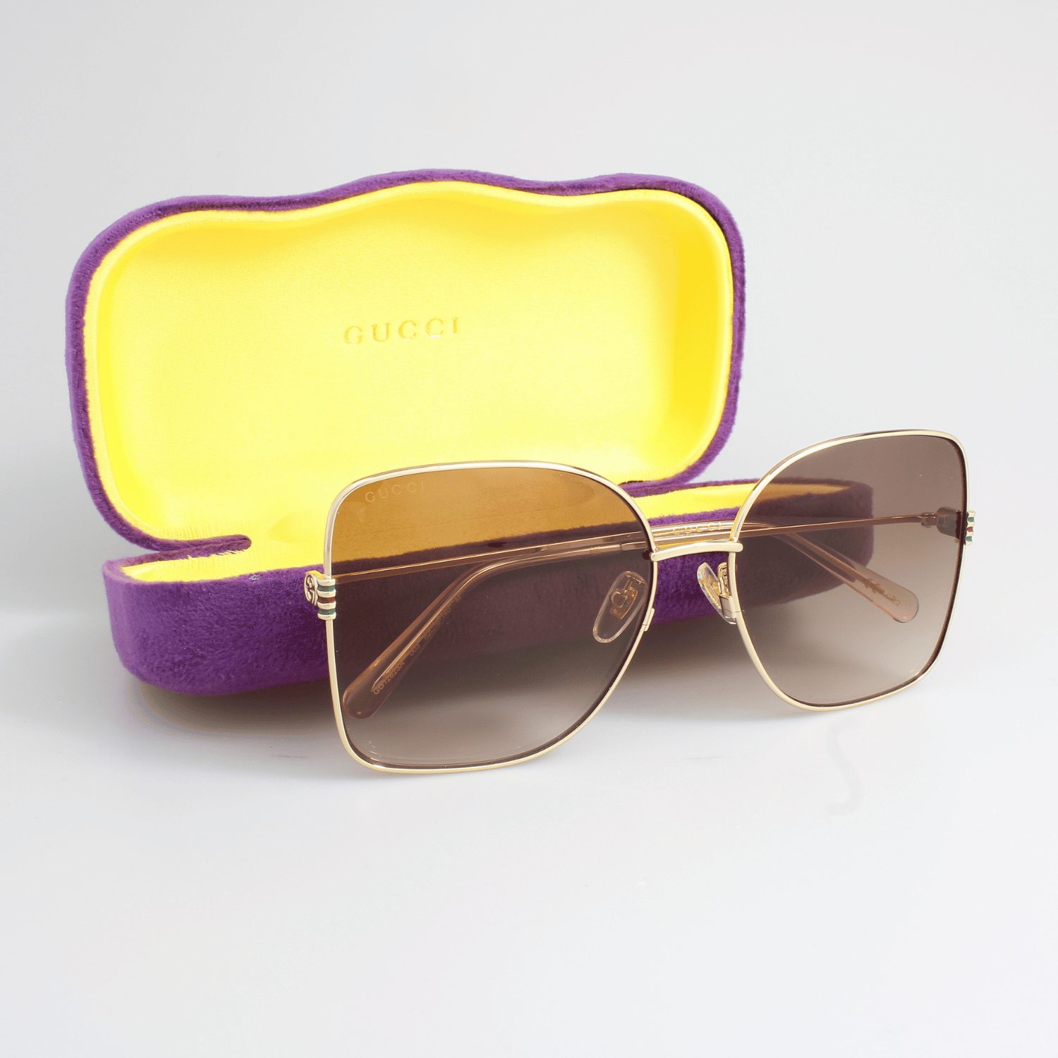 サングラス GUCCI Woman Sunglasses Brown GG1282SA 003 Amazon.com: Gucci GG1282SA Gold/Brown Shaded 62/16/140 women